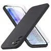 Image de Coque Pour Samsung Galaxy A55 5G Silicone Noir + Verre Trempe