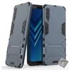 Image de Housse etui coque rigide anti choc pour Samsung Galaxy A7 (2018) + film ecran - BLEU FONCE -