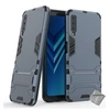 Image de Housse etui coque rigide anti choc pour Samsung Galaxy A7 (2018) + verre trempe - BLEU FONCE -