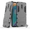 Image de Housse etui coque rigide anti choc pour OnePlus 6T + verre trempe - GRIS -