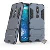Image de Housse etui coque rigide anti choc pour Nokia 7.1 (2018) + verre trempe - BLEU FONCE -