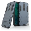 Image de Housse etui coque rigide anti choc pour Nokia 5.1 Plus (2019) + verre trempe - BLEU FONCE -