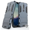 Image de Housse etui coque rigide anti choc pour Nokia 6.1 Plus (2019) + film ecran - BLEU FONCE -
