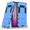 Image de Housse etui coque rigide anti choc pour Samsung Galaxy S10+ Plus + film ecran - BLEU CLAIR -
