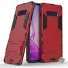 Image de Housse etui coque rigide anti choc pour Samsung Galaxy S10+ Plus + film ecran - ROUGE -