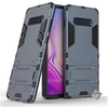 Image de Housse etui coque rigide anti choc pour Samsung Galaxy S10+ Plus + verre trempe - BLEU FONCE -