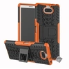 Image de Housse etui coque rigide anti choc pour Sony Xperia 10 + verre trempe - ORANGE -