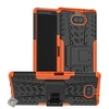 Image de Housse etui coque rigide anti choc pour Sony Xperia 10 Plus + film ecran - ORANGE -