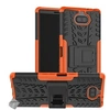Image de Housse etui coque rigide anti choc pour Sony Xperia 10 Plus + verre trempe - ORANGE -