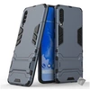 Image de Housse etui coque rigide anti choc pour Samsung Galaxy A70 + verre trempe - BLEU FONCE -