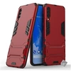 Image de Housse etui coque rigide anti choc pour Samsung Galaxy A70 + verre trempe - ROUGE -