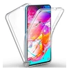 Image de Coque silicone gel fine 360 integrale (avant et arriere) pour Samsung Galaxy A70 + verre trempe - TRANSPARENT -
