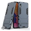Image de Housse etui coque rigide anti choc pour Samsung Galaxy A10 + film ecran - BLEU FONCE -