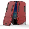 Image de Housse etui coque rigide anti choc pour Huawei Y5 (2019) + verre trempe - ROUGE -