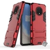 Image de Housse etui coque rigide anti choc pour OnePlus 7T + film ecran - ROUGE -