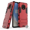 Image de Housse etui coque rigide anti choc pour OnePlus 7T + verre trempe - ROUGE -