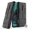 Image de Housse etui coque rigide anti choc pour Oppo Reno 2 + verre trempe - NOIR -