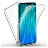 Image de Coque silicone gel fine 360 integrale (avant et arriere) pour Xiaomi Redmi Note 8 Pro + verre trempe - TRANSPARENT -