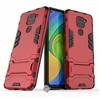 Image de Housse etui coque rigide anti choc pour Xiaomi Redmi Note 9 + verre trempe - ROUGE -