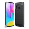 Image de Housse etui coque silicone gel carbone pour Huawei P40 Lite E / Y7p + film ecran - NOIR -