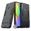Image de Housse etui coque rigide anti choc pour Huawei Y6p + verre trempe - NOIR -