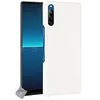 Image de Housse etui coque rigide simili cuir crocodile pour Sony Xperia L4 + verre trempe - BLANC -