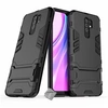 Image de Housse etui coque rigide anti choc pour Xiaomi Redmi 9 + verre trempe - NOIR -