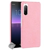 Image de Housse etui coque rigide simili cuir crocodile pour Sony Xperia 10 II + verre trempe - ROSE -