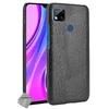 Image de Housse etui coque rigide simili cuir crocodile pour Xiaomi Redmi 9C + verre trempe - NOIR -
