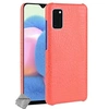 Image de Housse etui coque rigide simili cuir crocodile pour Samsung Galaxy A41 + film ecran - ROUGE -