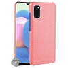 Image de Housse etui coque rigide simili cuir crocodile pour Samsung Galaxy A41 + verre trempe - ROSE -