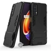 Image de Housse etui coque rigide anti choc pour Realme 7 + verre trempe - NOIR -