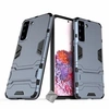 Image de Housse etui coque rigide anti choc pour Samsung Galaxy S21 5G + film ecran - BLEU FONCE -