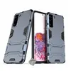 Image de Housse etui coque rigide anti choc pour Samsung Galaxy S21 5G + verre trempe - BLEU FONCE -