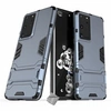 Image de Housse etui coque rigide anti choc pour Samsung Galaxy S21 Ultra 5G + verre trempe - BLEU FONCE -