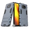Image de Housse etui coque rigide anti choc pour Xiaomi Poco X3 Pro + verre trempe - BLEU FONCE -