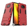 Image de Housse etui coque rigide anti choc pour Xiaomi Poco X3 Pro + verre trempe - ROUGE -