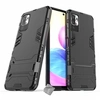 Image de Housse etui coque rigide anti choc pour Xiaomi Redmi Note 10 5G + verre trempe - NOIR -