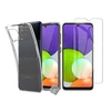 Image de Coque silicone gel fine pour Samsung Galaxy A22 4G + verre trempe - TPU TRANSPARENT -