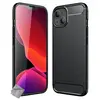 Image de Housse etui coque silicone gel carbone pour Apple iPhone 13 Mini + film ecran - NOIR -