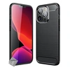 Image de Housse etui coque silicone gel carbone pour Apple iPhone 13 Pro Max + verre trempe - NOIR -