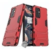 Image de Housse etui coque rigide anti choc pour OnePlus 9 + verre trempe - ROUGE -
