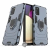 Image de Housse etui coque rigide anti choc pour Samsung Galaxy A03s + verre trempe - BLEU FONCE -