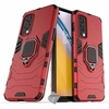 Image de Housse etui coque rigide anti choc pour OnePlus Nord 2 5G + verre trempe - ROUGE -