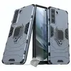 Image de Housse etui coque rigide anti choc pour Samsung Galaxy S21 FE 5G + film ecran - BLEU FONCE -