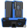 Image de Housse etui coque rigide anti choc pour Motorola Moto E7i Power + film ecran - BLEU -