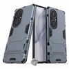 Image de Housse etui coque rigide anti choc pour Huawei P50 Pro + verre trempe - BLEU FONCE -