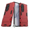 Image de Housse etui coque rigide anti choc pour Huawei P50 Pro + verre trempe - ROUGE -