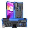 Image de Housse etui coque rigide anti choc pour Motorola Moto E20 / E30 / E40 + verre trempe - BLEU -