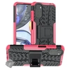 Image de Housse etui coque rigide anti choc pour Motorola Moto G22 / E32 / E32s + verre trempe - ROSE -